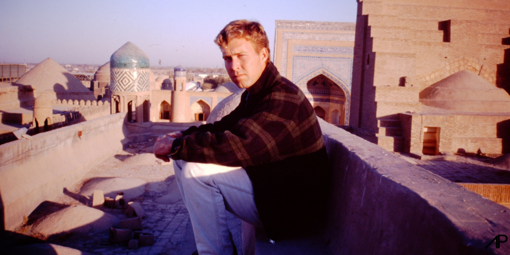 Author Bruce McLaren at Khiva in 1997