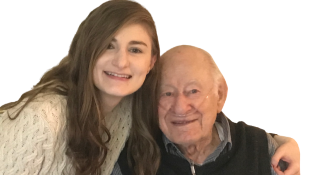 Laura Beth Bakst and her grandfather