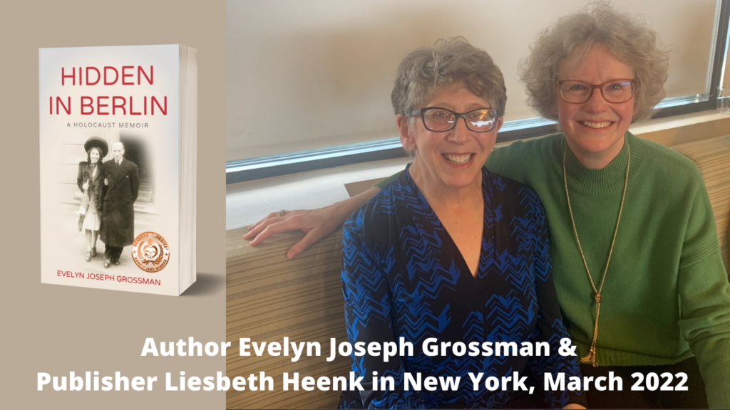 Evelyn Joseph Grossman and Publisher Liesbeth Heenk in New York, March 2022